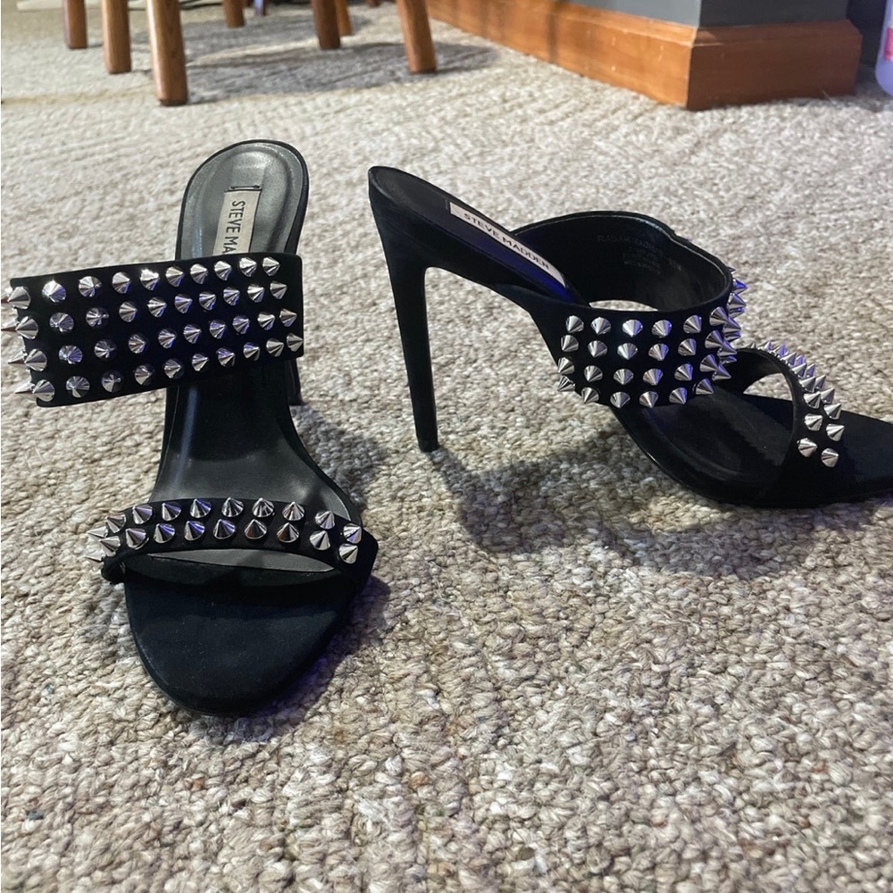 Studded black Steve madden heels